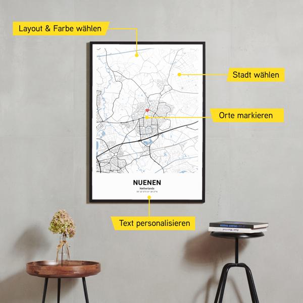 Stadtkarte von Nuenen erstellt auf Cartida